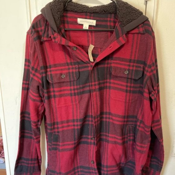 Aeropostale Other - Aeropostale Men's Flannel with Black Sherpa Size Medium